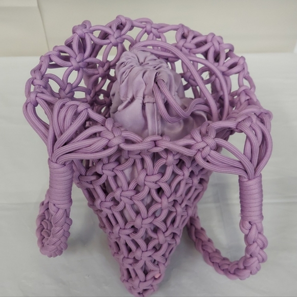 Claire's Net Tote Bag - Purple NWT - Picture 3 of 4